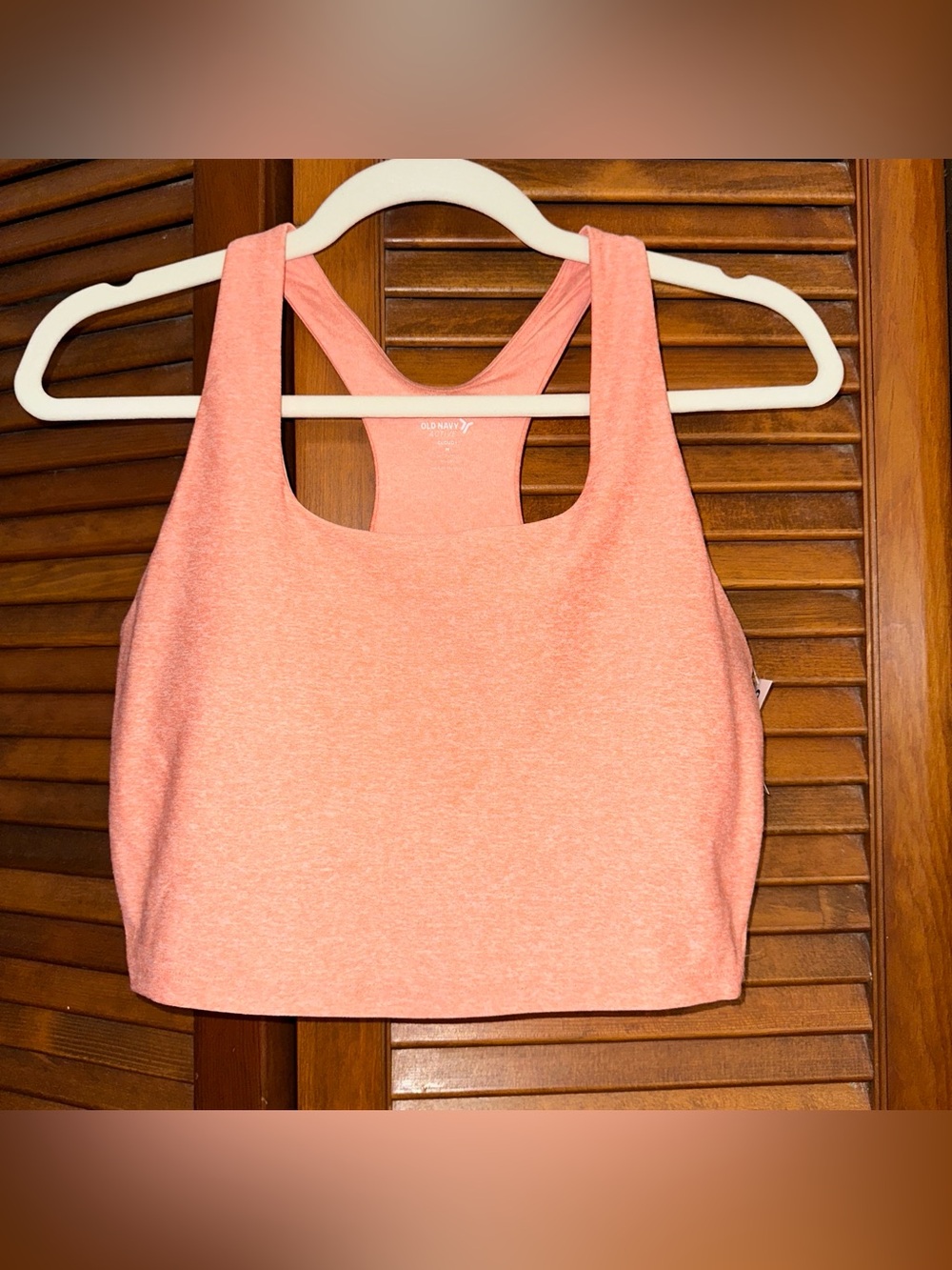 NWT Old Navy Light Support Cloud+ Longline Sports Bra, Nectar, M
